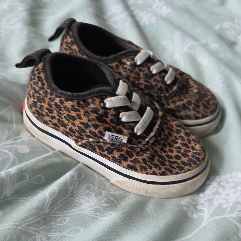 Vans Kids Leopard Print Sneakers